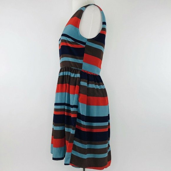 FRANCESCAS Striped Fit Flare Gorgeous Sleeveless S - Picture 2 of 7